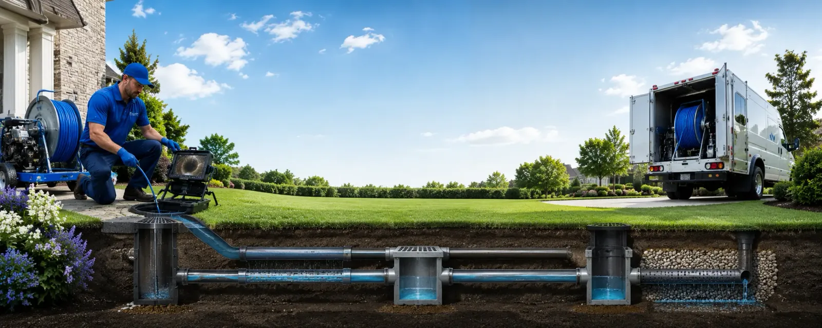 Outdoor drain cleaning information for Merrimac, MA